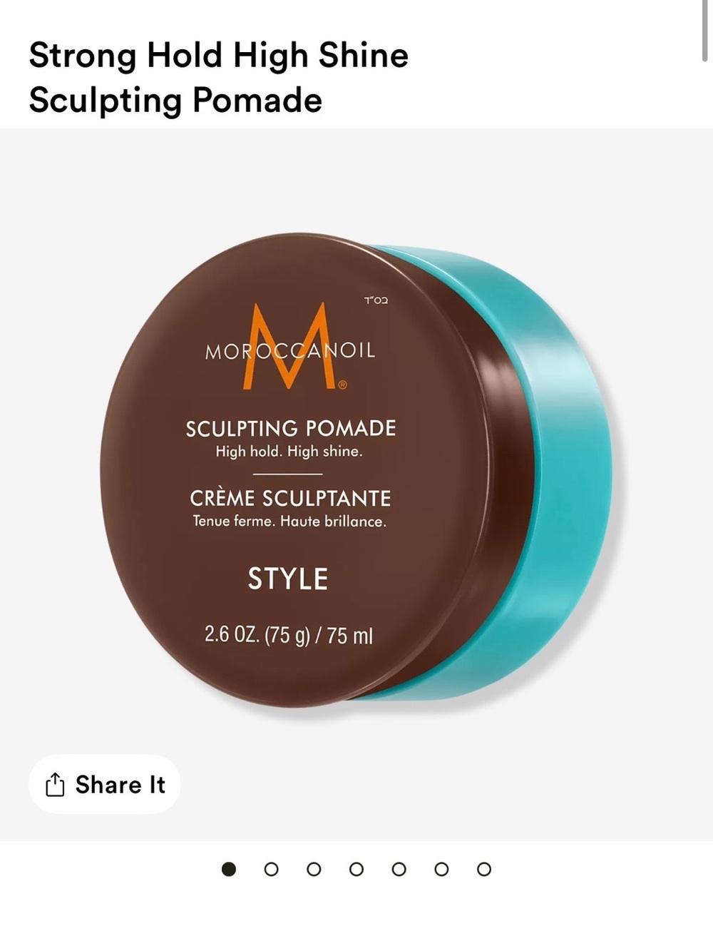 Moroccanoil Sculpting Pomade - Brown & Turquoise